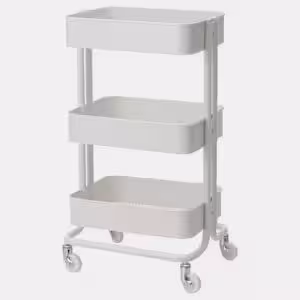 ترولی 3 طبقه سفید ایکیا IKEA-RASKOG