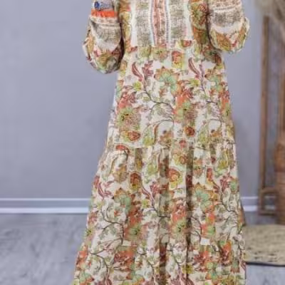 پیراهن ساحلی زنانه مدل ترنم