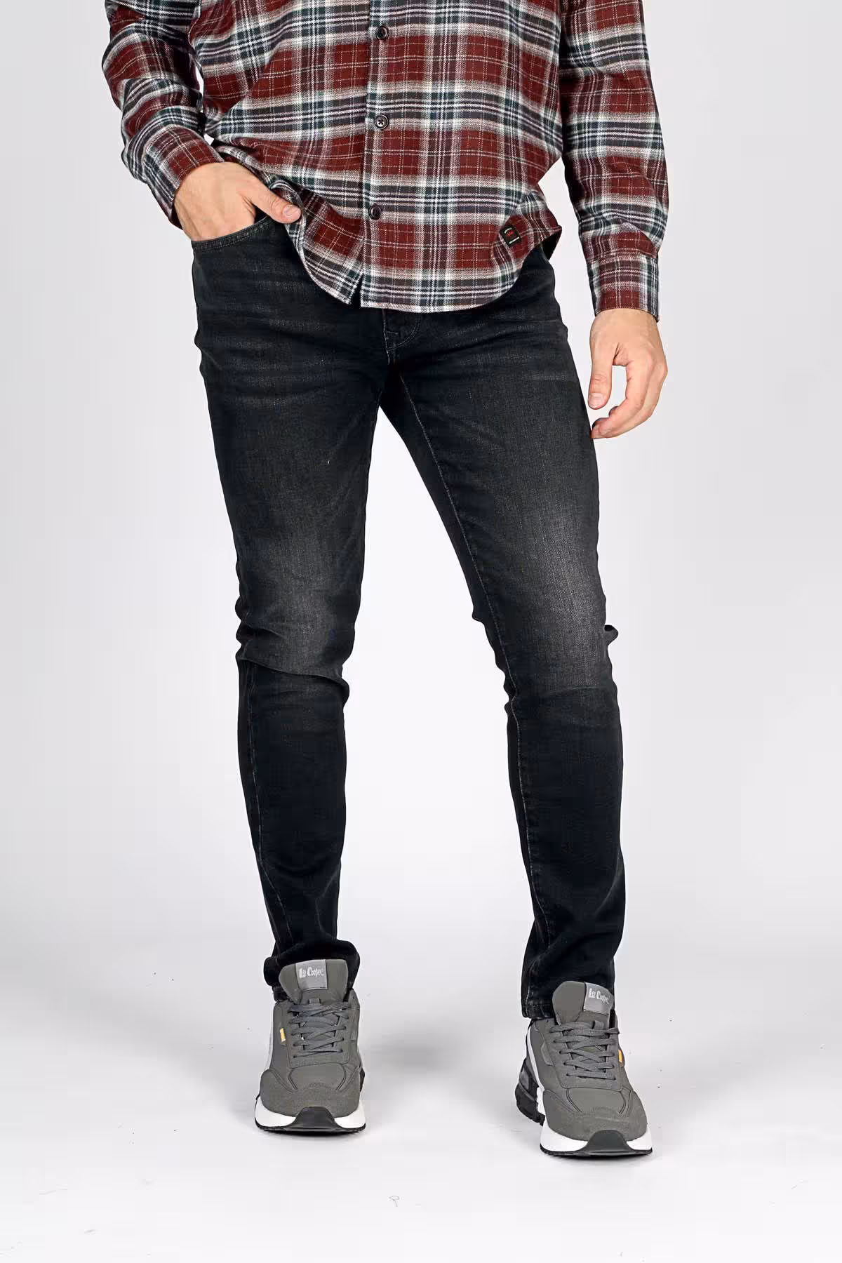 شلوار جین مردانه جک کشش پنبه باریک و مناسب کمر مردان 251 LCM D Lee Cooper
