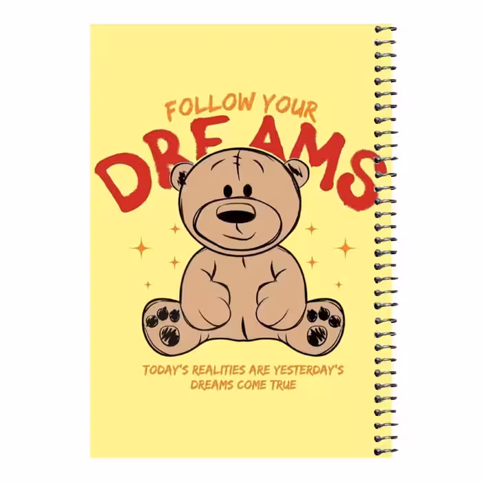 دفتر مشق 80 برگ اس جی مدل خرس تدی