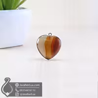 گردنبند قلب عقیق اصل با طرح خاص و منحصر به فرد جواهرلوکس _ کد 401058