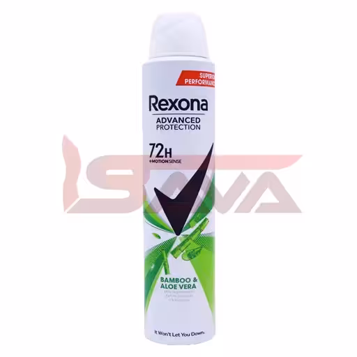 اسپری ضد تعریق زنانه رکسونا با رایحه بامبو و آلوئه‌ورا 200 میل