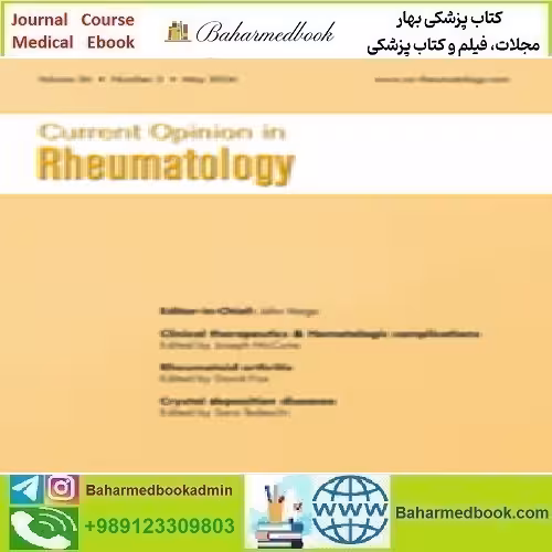 Current Opinion in Rheumatology Volume 36 1 to 3 2024