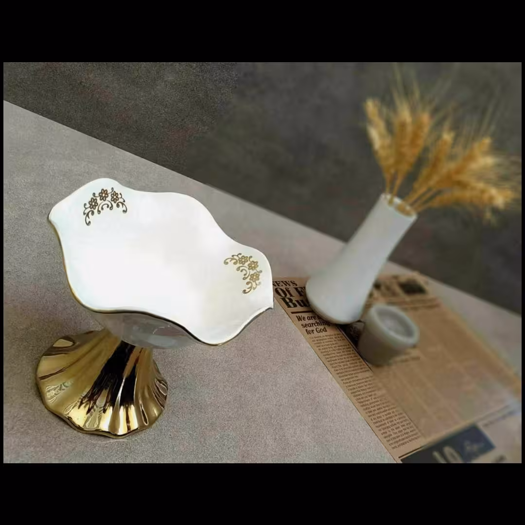 بستنی خوری و انار خوری آرتور با پایه چینی pvd