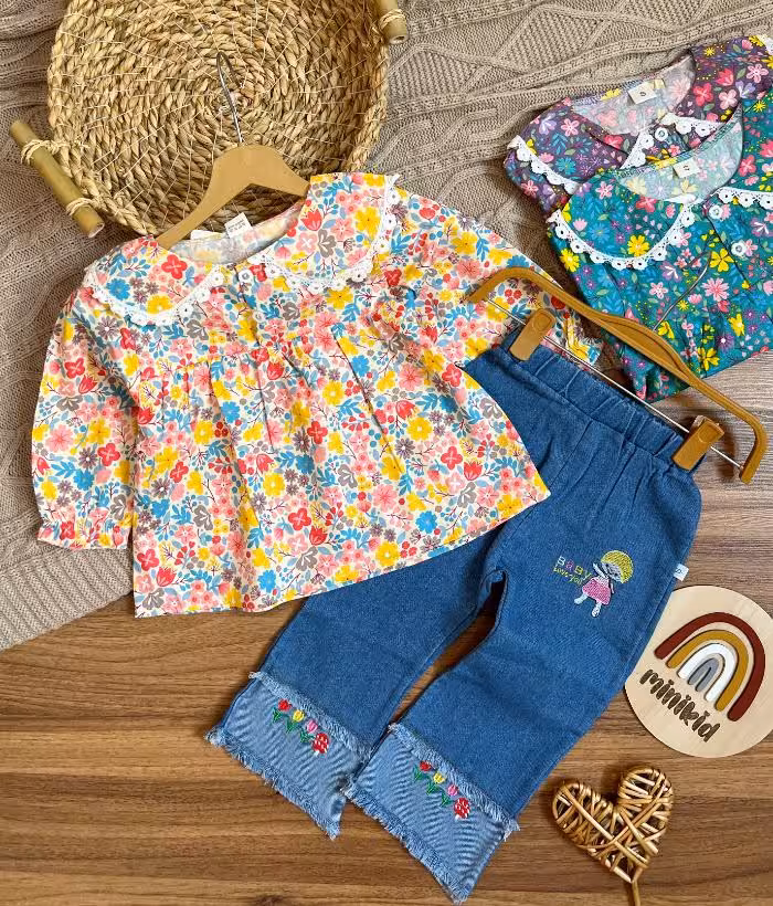 شومیز شلوار گل‎