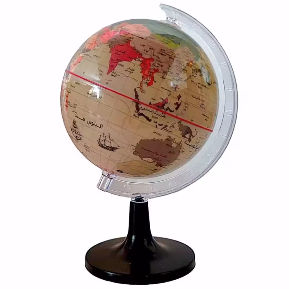 خرید کره جغرافیایی کلاسیک سایز 14 پایه پلاستیکی مدل ایده 101