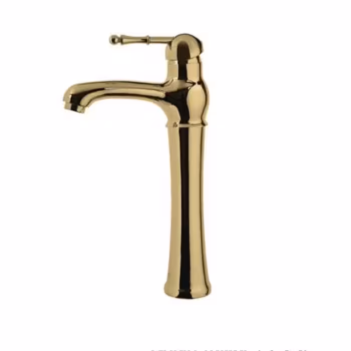 شیر روشویی پایه بلند البرز روز مدل مارتین طلایی
