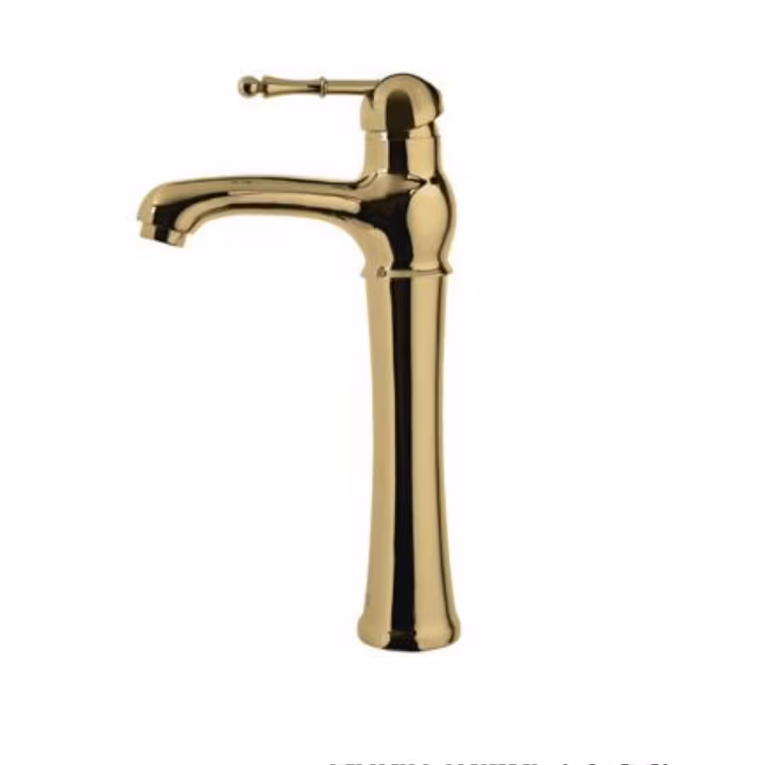 شیر روشویی پایه بلند البرز روز مدل مارتین طلایی