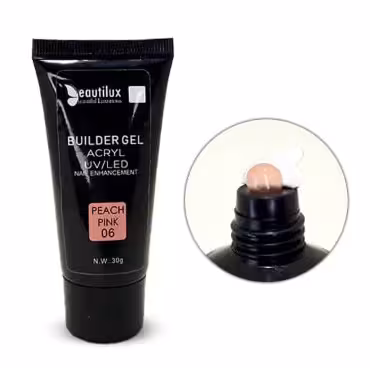 پلی ژل ناخن بیوتی لوکس شماره PEACH PINK 06