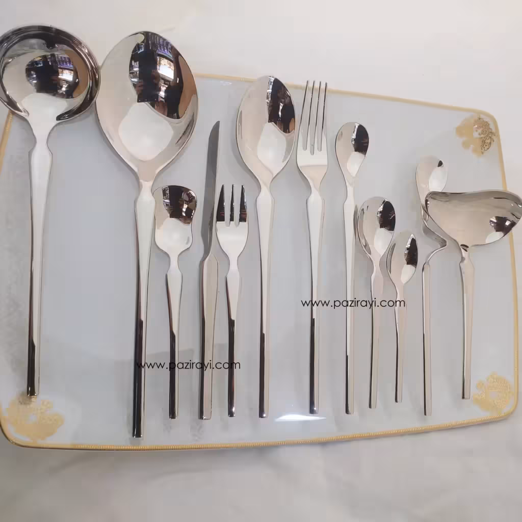 سرویس قاشق چنگال 30 نفره اس جی مدل 454m