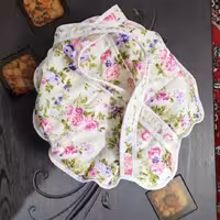 کاورمتوسط پارچه ای قابلمه درپوش باچسب بسته میشود دوخته شده بامرغوب ترین پارچه -پشم وشیشه ونواراریب 