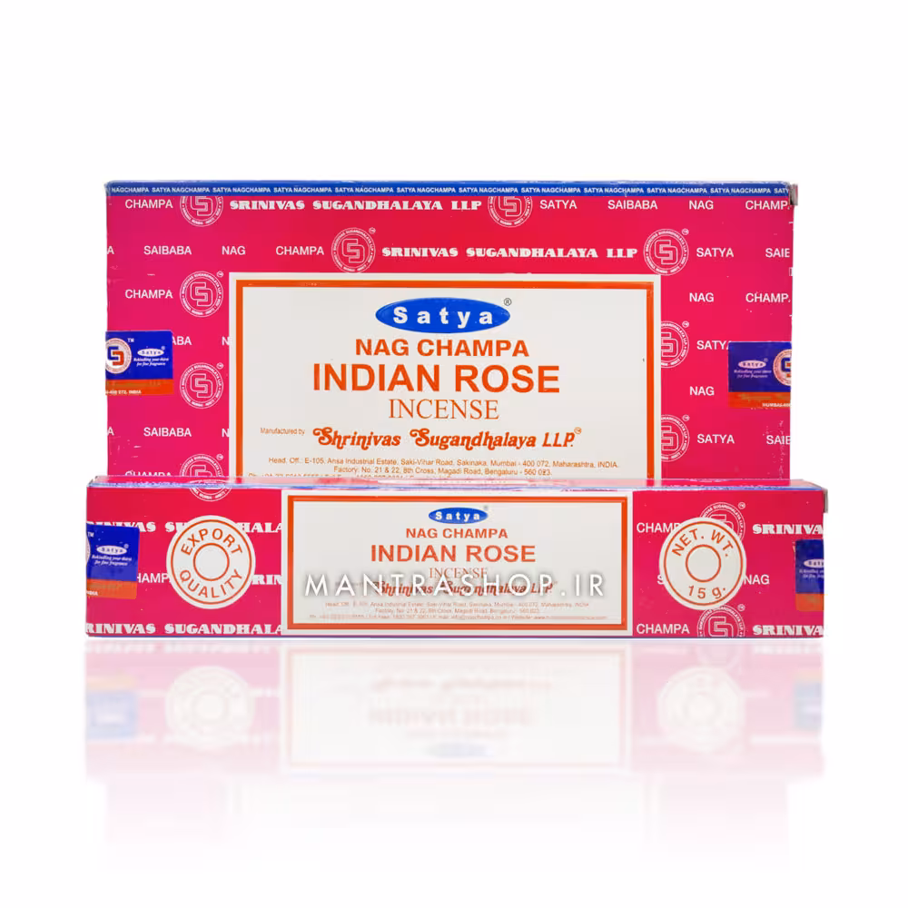 عود دست ساز هندی Indian Rose برند Satya بسته 15 گرمی (عود گل رز هندی)