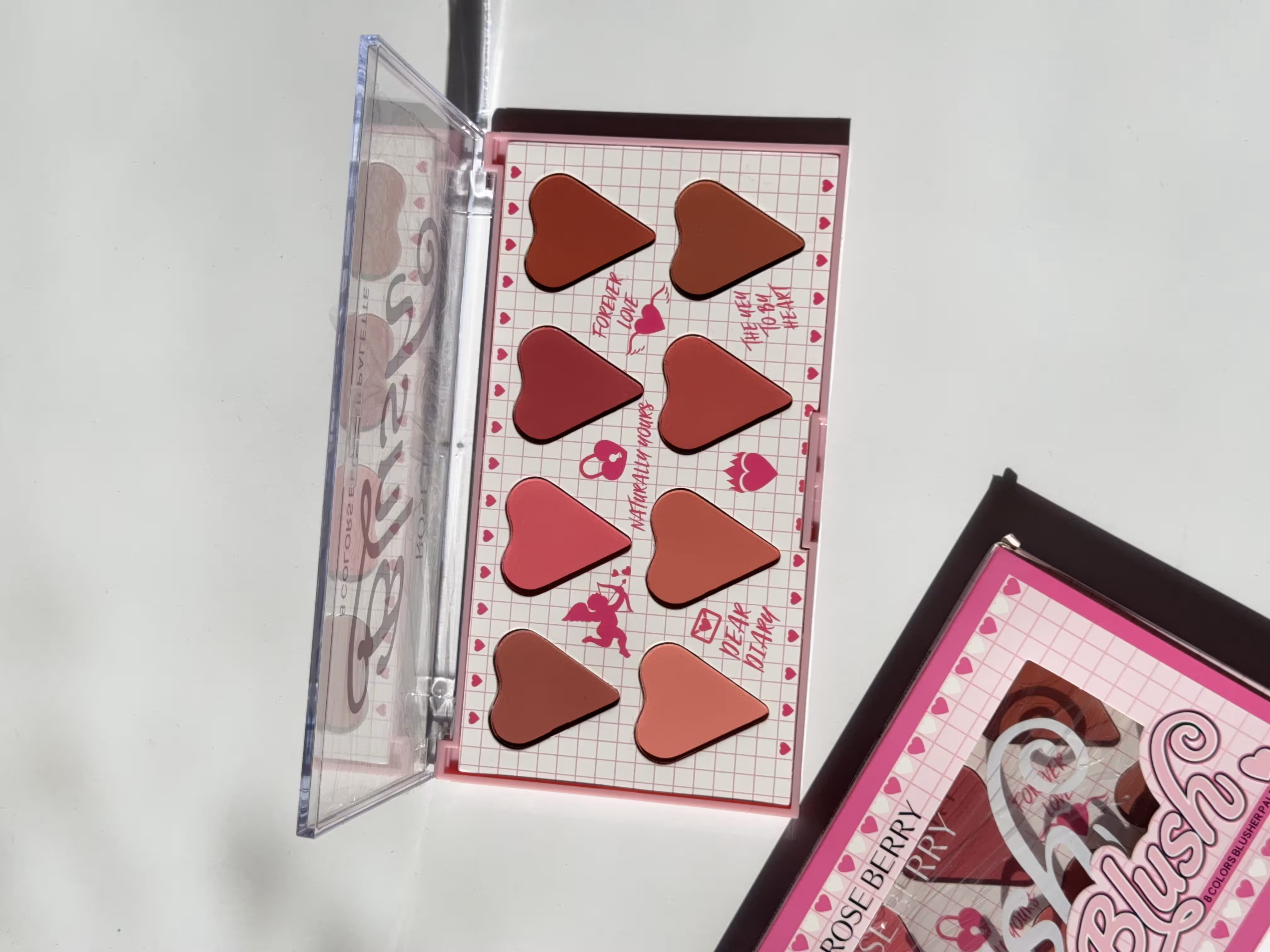 پالت رژگونه قلبی rose berry