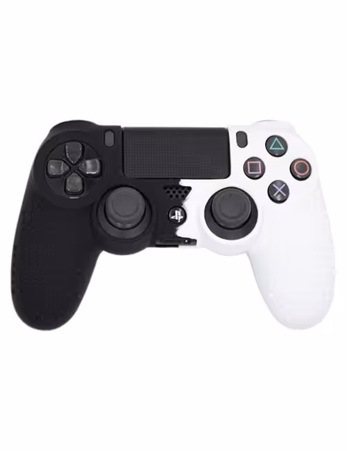 روکش محافظ آج‌دار دسته PS4 سیاه سفید