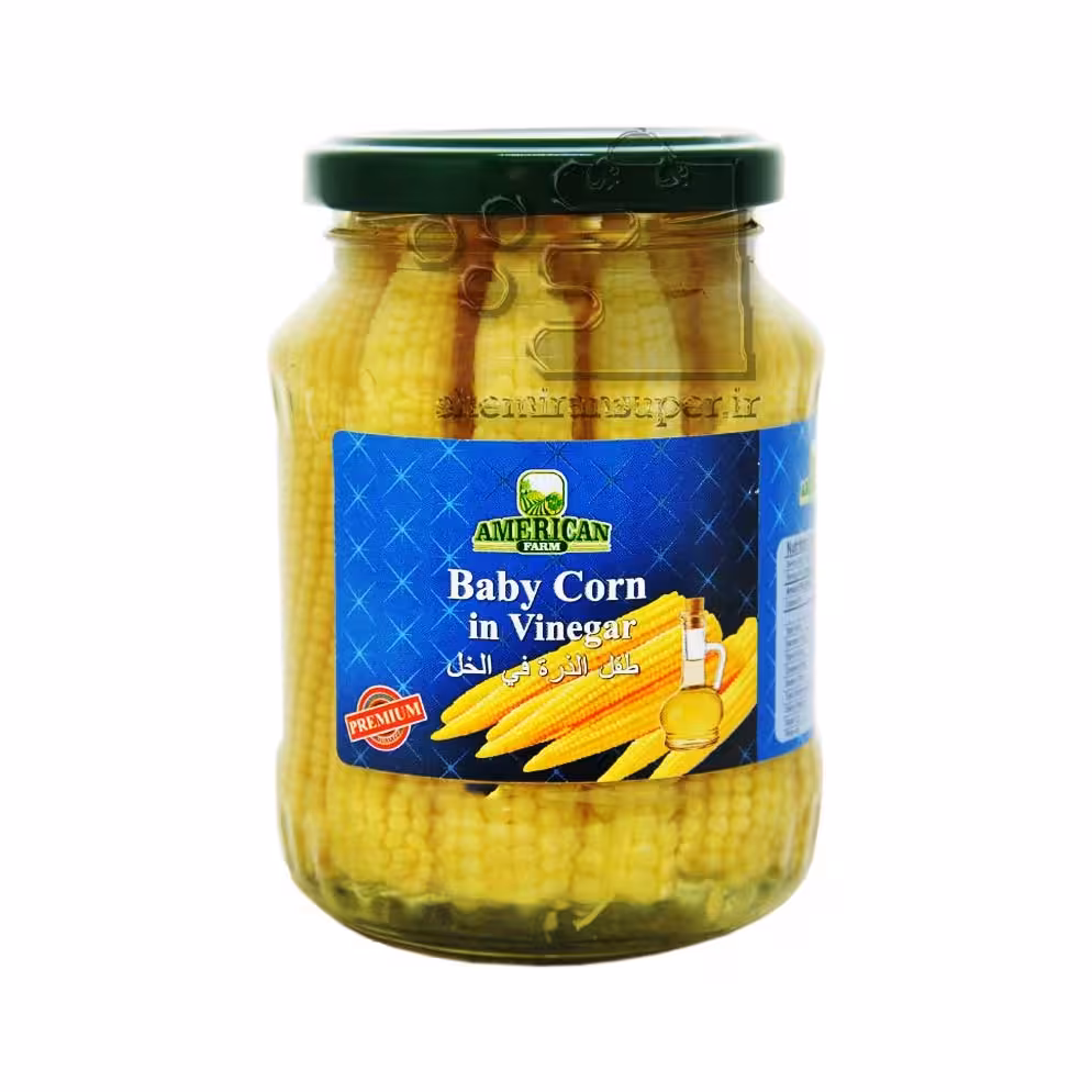 بیبی کورن(بچه ذرت) american طعم سرکه ای (محصول هند)