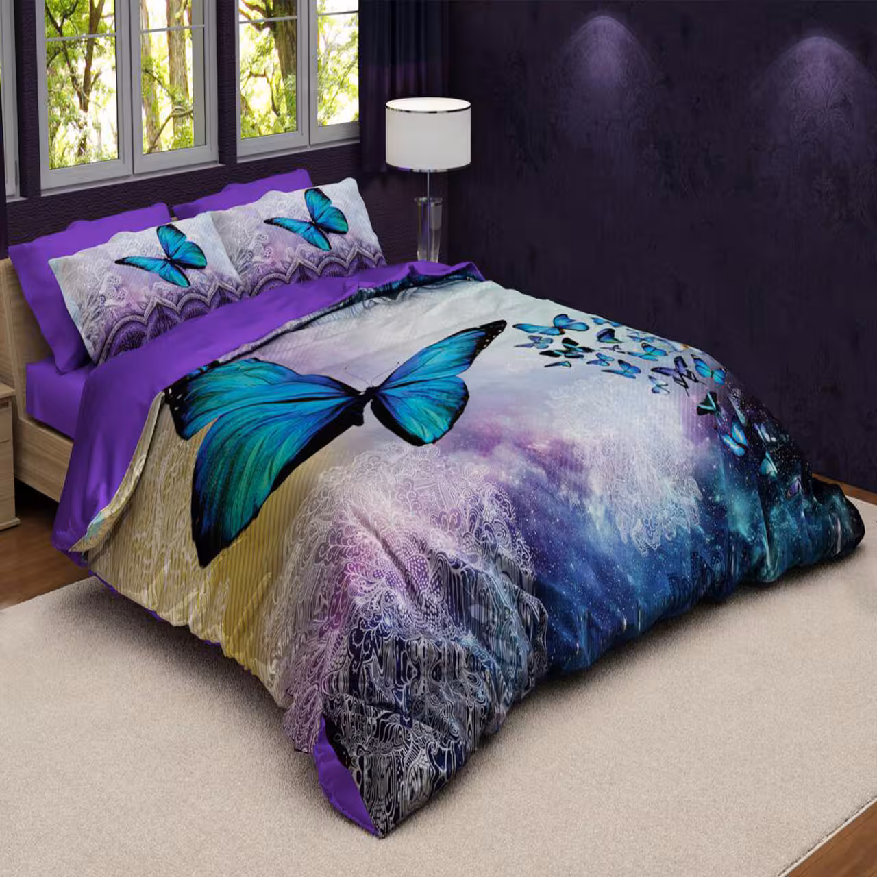 سرویس لحاف روتختی ترکسان کد D52 دو نفره 6 تکه