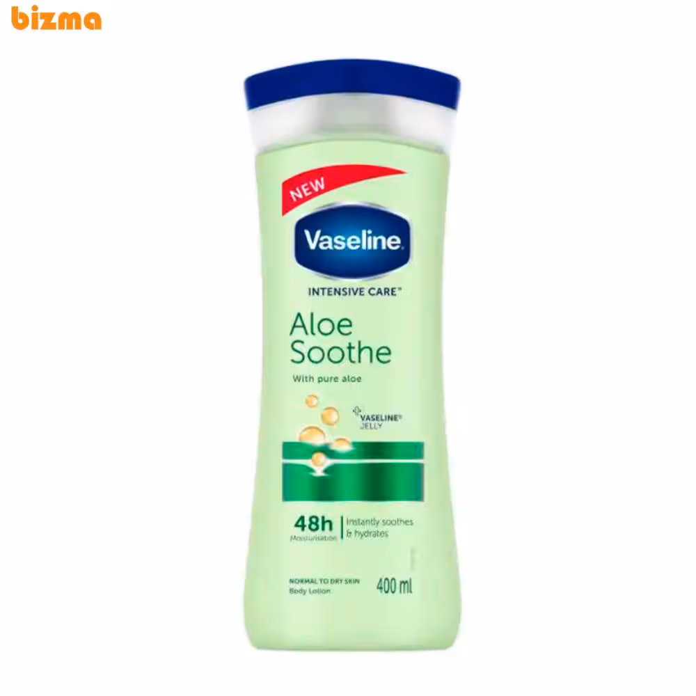 لوسیون بدن وازلین مدل Aloe Soothe حجم 400 میلی لیتر