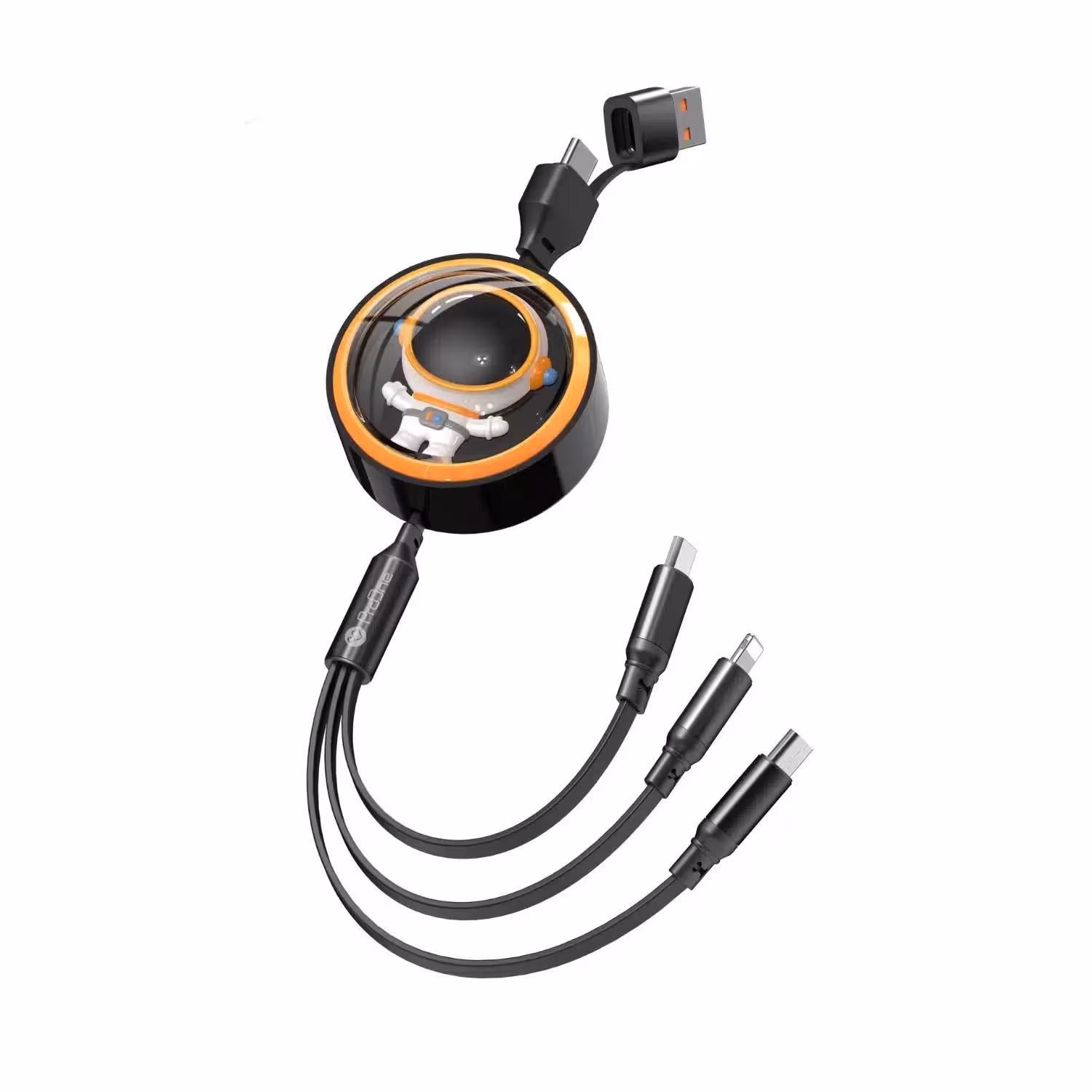 کابل تبدیل USB به USB-C / microUSB / لایتنینگ پرووان مدل PCC128R