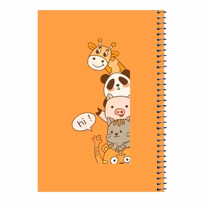 دفتر مشق 80 برگ اس جی مدل حیوانات بامزه