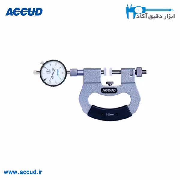 میکرومتر ساعتی 50-25 پاسامتر Accud (آکاد) مدل 431-050-11