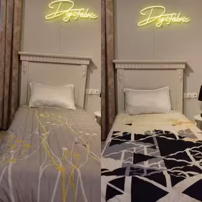 لحاف یک نفره طرح مثلثی