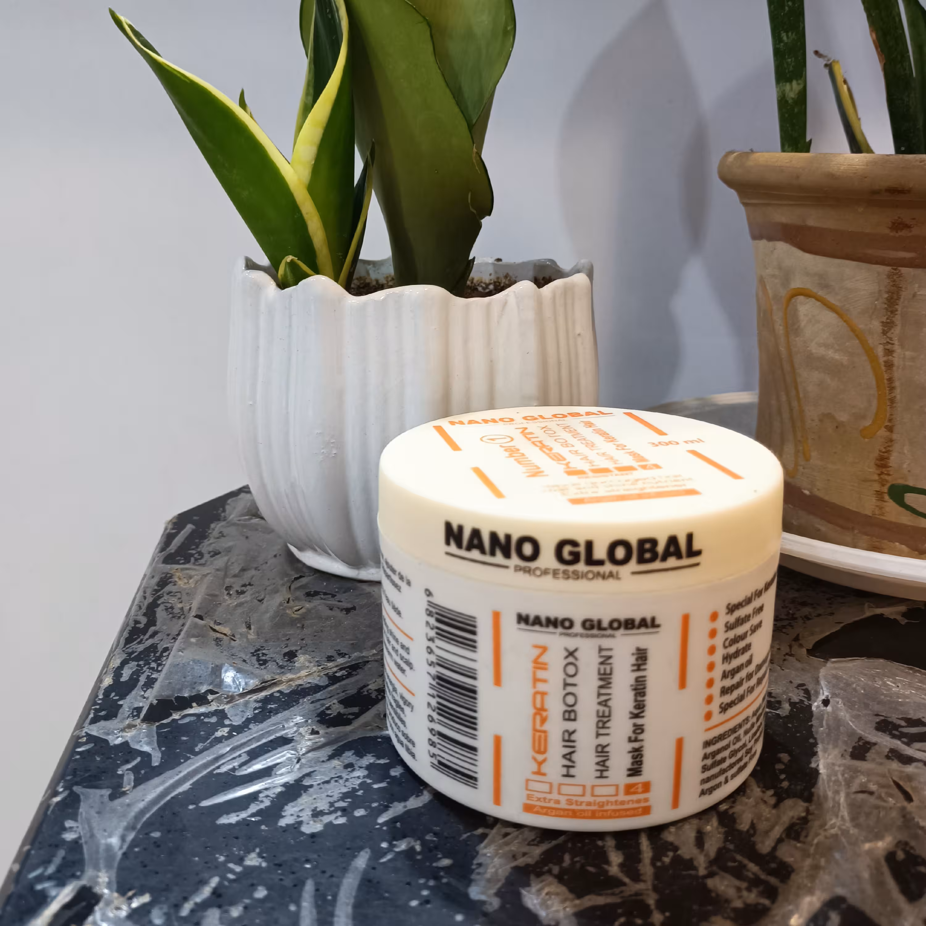 ماسک موی داخل حمام کراتین نانو گلوبال 300 میل فاقد سولفات