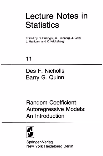 خرید و دانلود نسخه کامل کتاب Random Coefficient Autoregressive Models: An Introduction