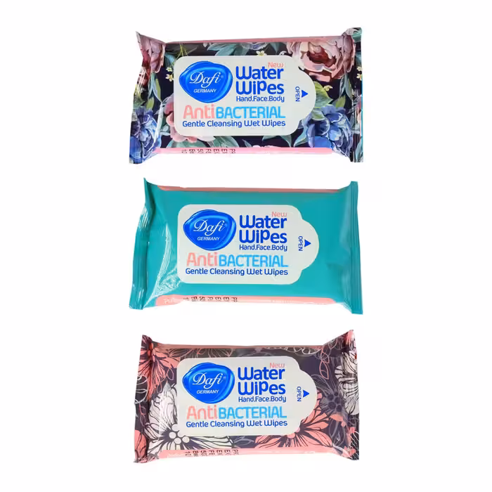 دستمال مرطوب دافی مدل Anti bacterial G مجموعه 3 عددی