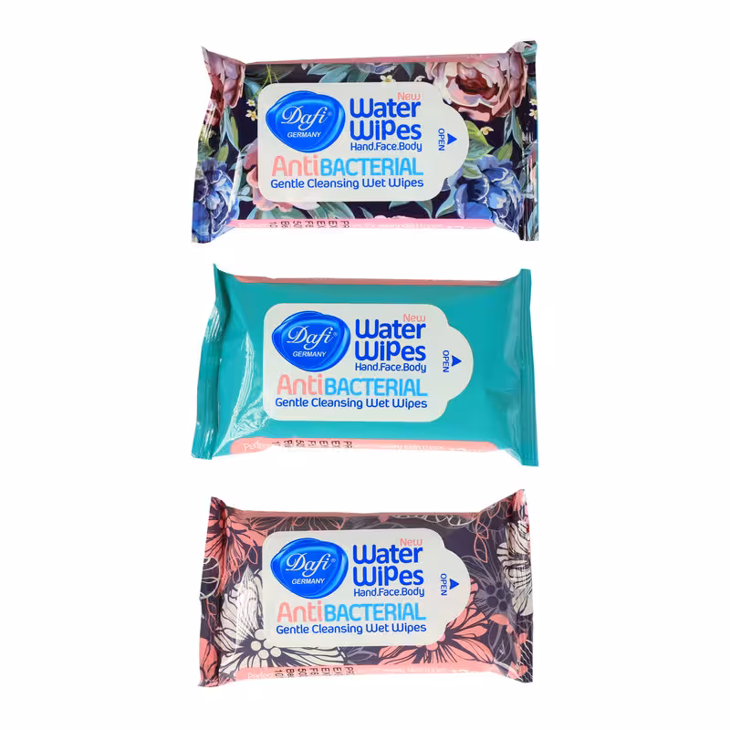 دستمال مرطوب دافی مدل Anti bacterial G مجموعه 3 عددی
