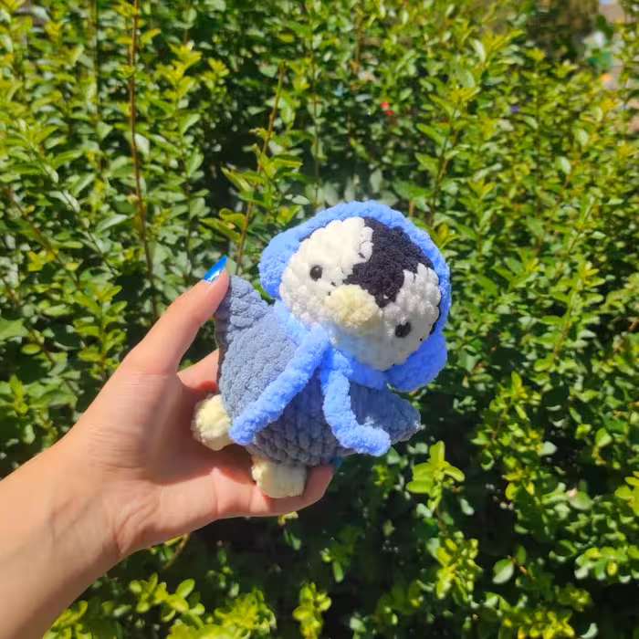 عروسک بافتنی پنگوئن 