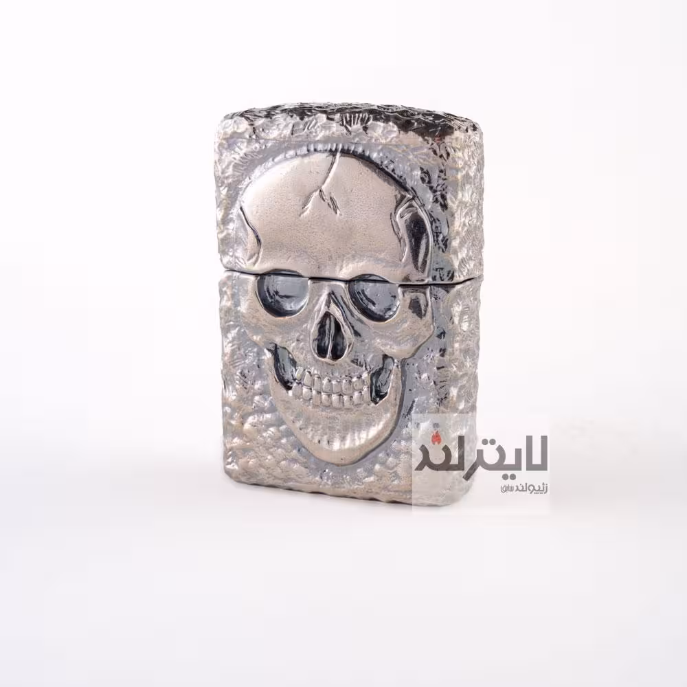 فندک زیپو مدل Silver Jacket Skull