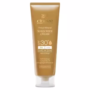 کرم ضد افتاب رنگی بژ طبیعی spf30سینره
