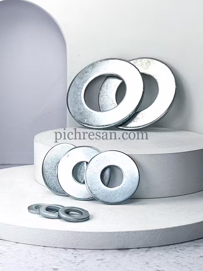 واشرتخت آهنی سایز 8 دور 30 میلیمتر بسته 250 عددی