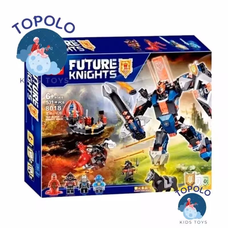 لگو جنگجویان بلک نایتن با 4 شخصیت کد 8018 (پس کرایه)