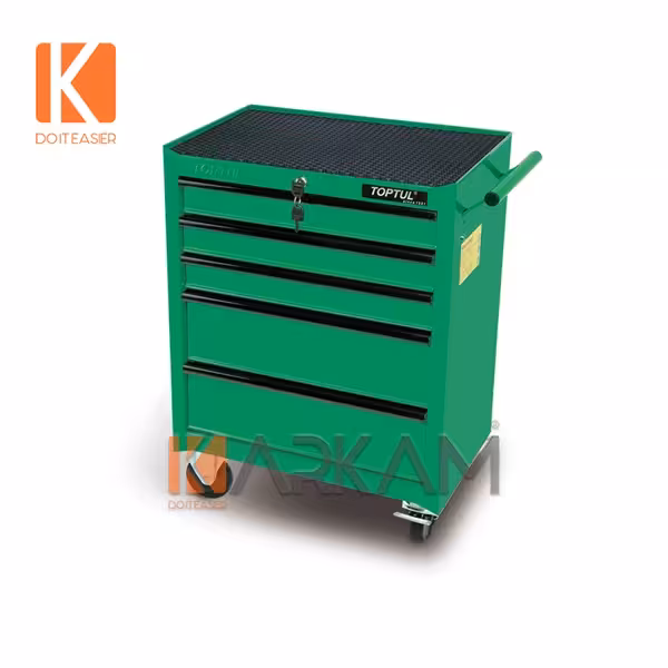جعبه ابزار 5 کشو سبز TCAB0501 تاپ تول