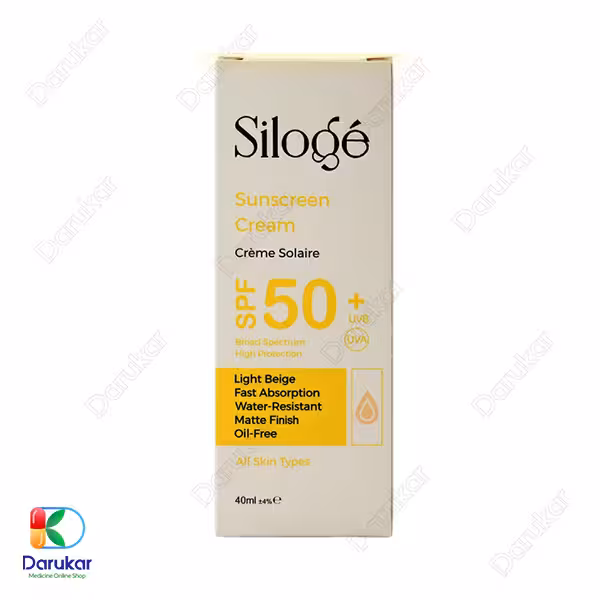 کرم ضد آفتاب رنگی فاقد چربی سیلوژه SPF50
