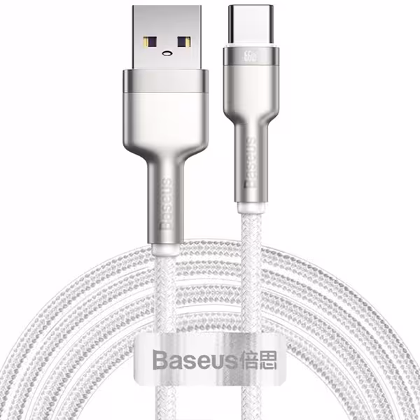 کابل شارژ BASEUS TYPE-C فست شارژ 66 وات مدل CAKF000202 طول 2 متر