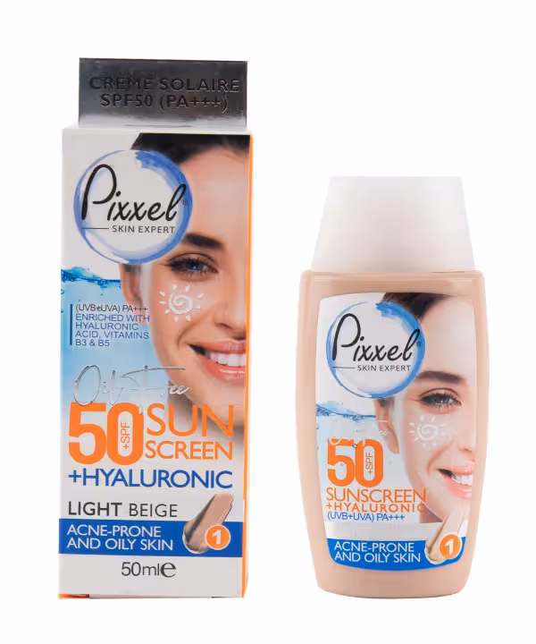 کرم ضد آفتاب پیکسل SPF50 پوست چرب (بژ روشن (1)) دیجی فارماسی
