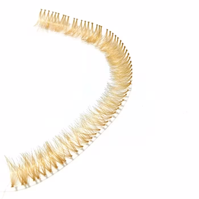 مژه ریلی رنگ بژ سایز 14