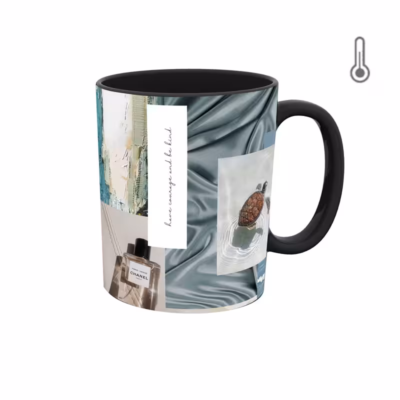 خرید ماگ-لیوان حرارتی  عکس رنگ وایب آبی