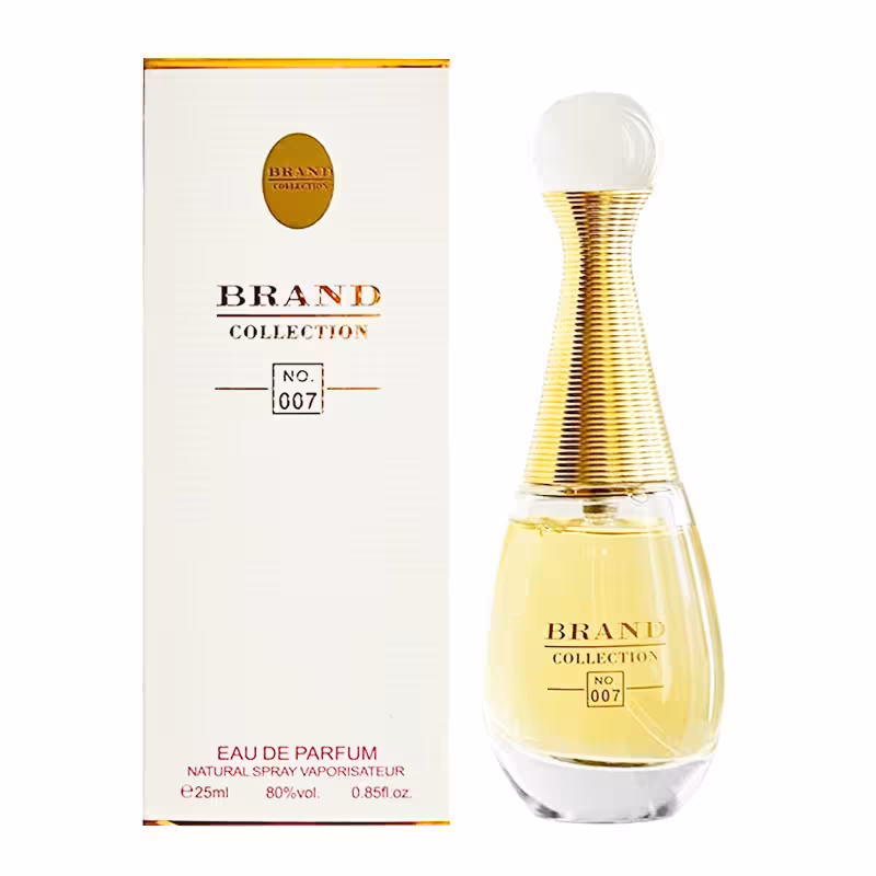 ادکلن برند کالکشن Brand Collection کد 007 مشابه رایحه Dior J’adore حجم 25ml