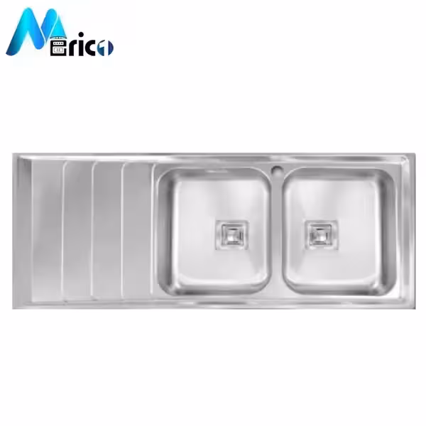سینک اخوان کد 504s توکار دو لگنه