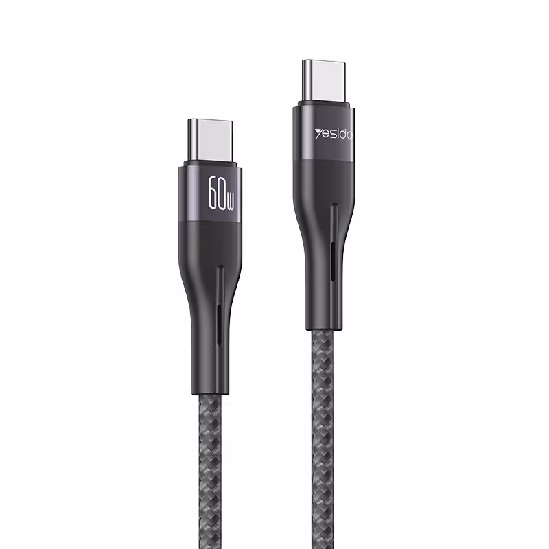 کابل USB-C یسیدو مدل DUAL TYPE-C CA156 60W طول 1 متر