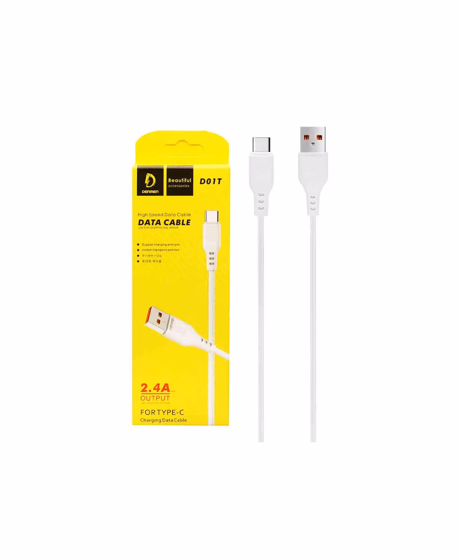 کابل تبدیل USB به Type-C دنمن D01T