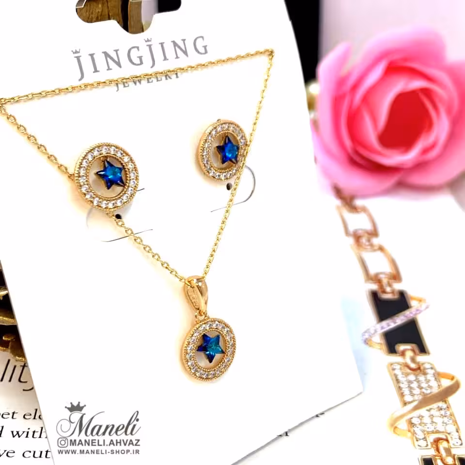 نیم ست سواروسکی ظریف ژوپینگ mxip982