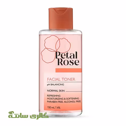 تونر پاک کننده مخصوص پوست نرمال پتال رز Petal rose حجم 150 میل
