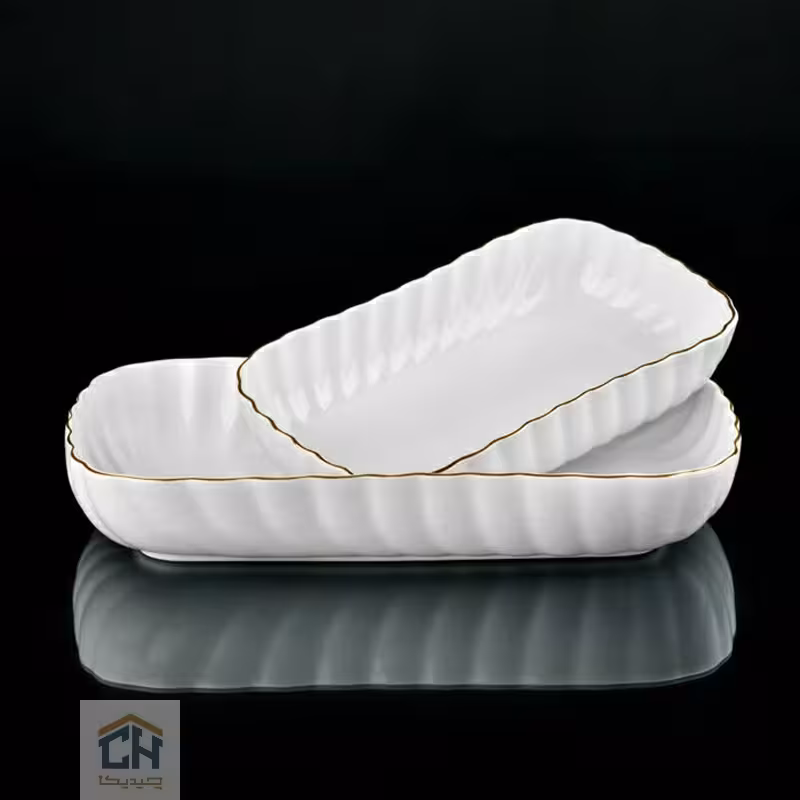 تابه مستطیل کوچک خط طلا طرح کارمن مدل 501S