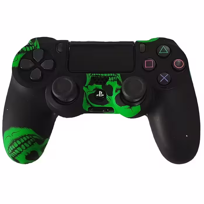 روکش دسته PS4 طرح Green skull