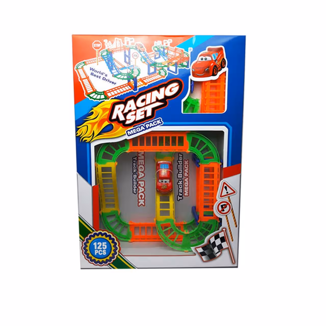 بازی ساختنی ریسینگ ست مدل 125PCS