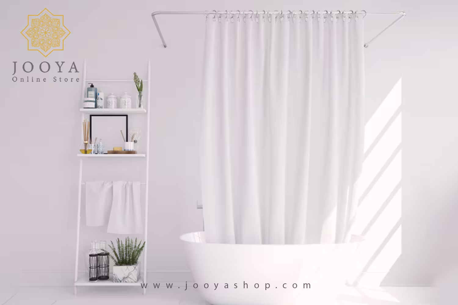 پرده حمام دلفین کد ِIR - DL سایز 200×180 سانتیمتر